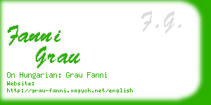 fanni grau business card